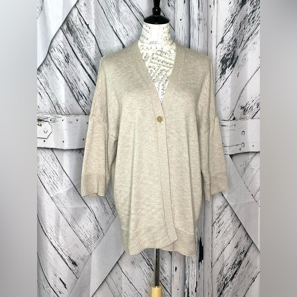 Pure Jill by J. Jill Cardigan Relaxed Fit Beige XL